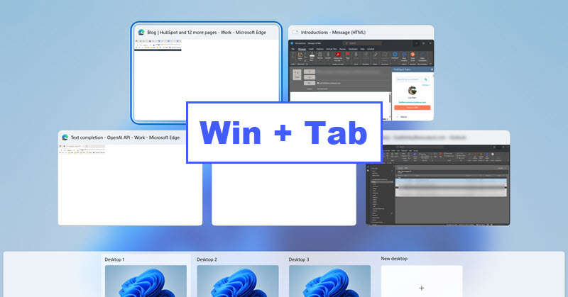 Win + Tab-1