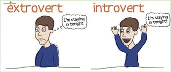 extrovert vs. introvert