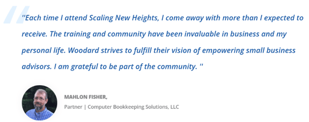 Quote graphic for Scaling New Heights.