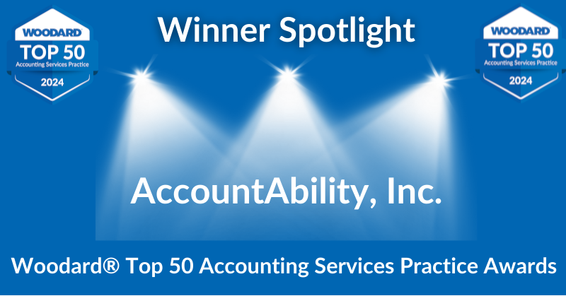 Woodard Top 50 Client Accounting Services Practice Awards AccountAbility Scaling New Heights 2024