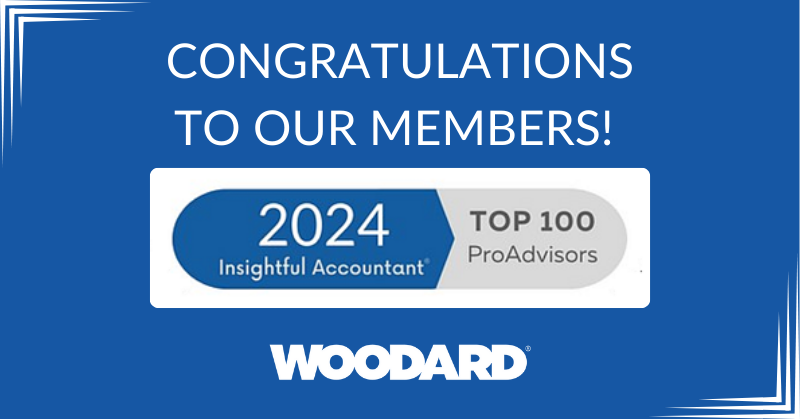 Congratulations to Woodard members named as Top 100 ProAdvisors