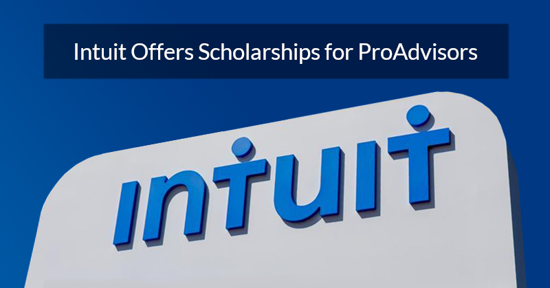 Intuit Offering Scholarships for ProAdvisors
