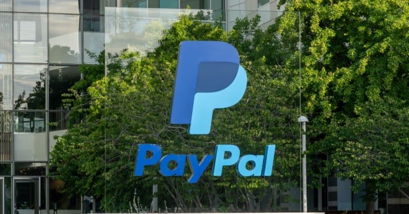 Paypal sign on building