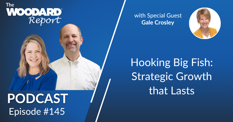 Woodard Report Podcast Episode 145 with Joe Woodard, Heather Satterley, and guest Gale Crosley.