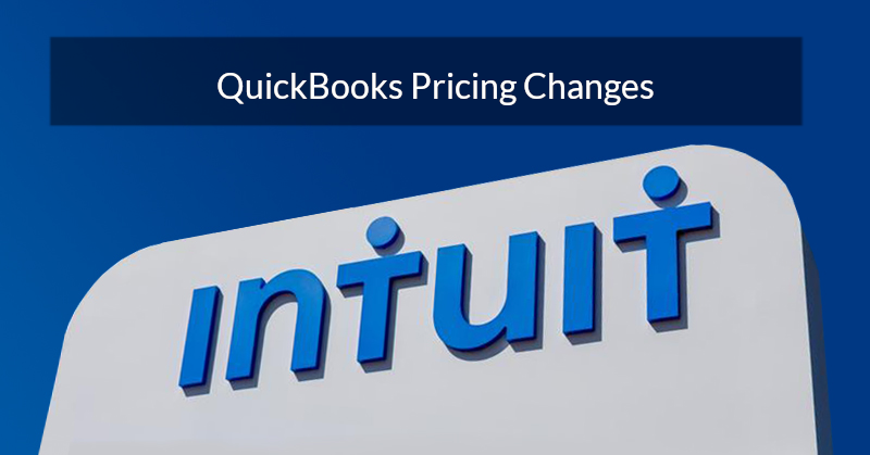 QuickBooks Pricing Changes Announced